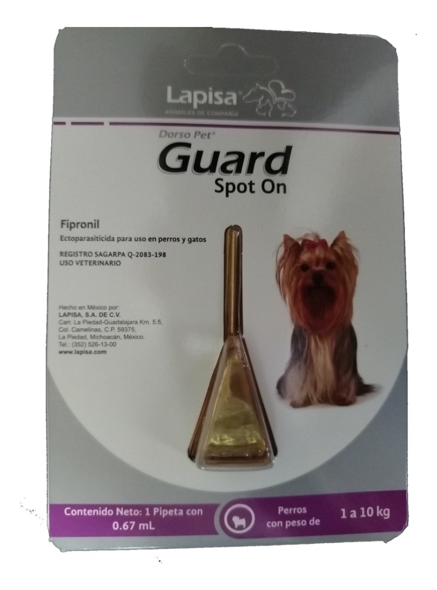Dorso Guard Spot on Perro chico 0.67ml