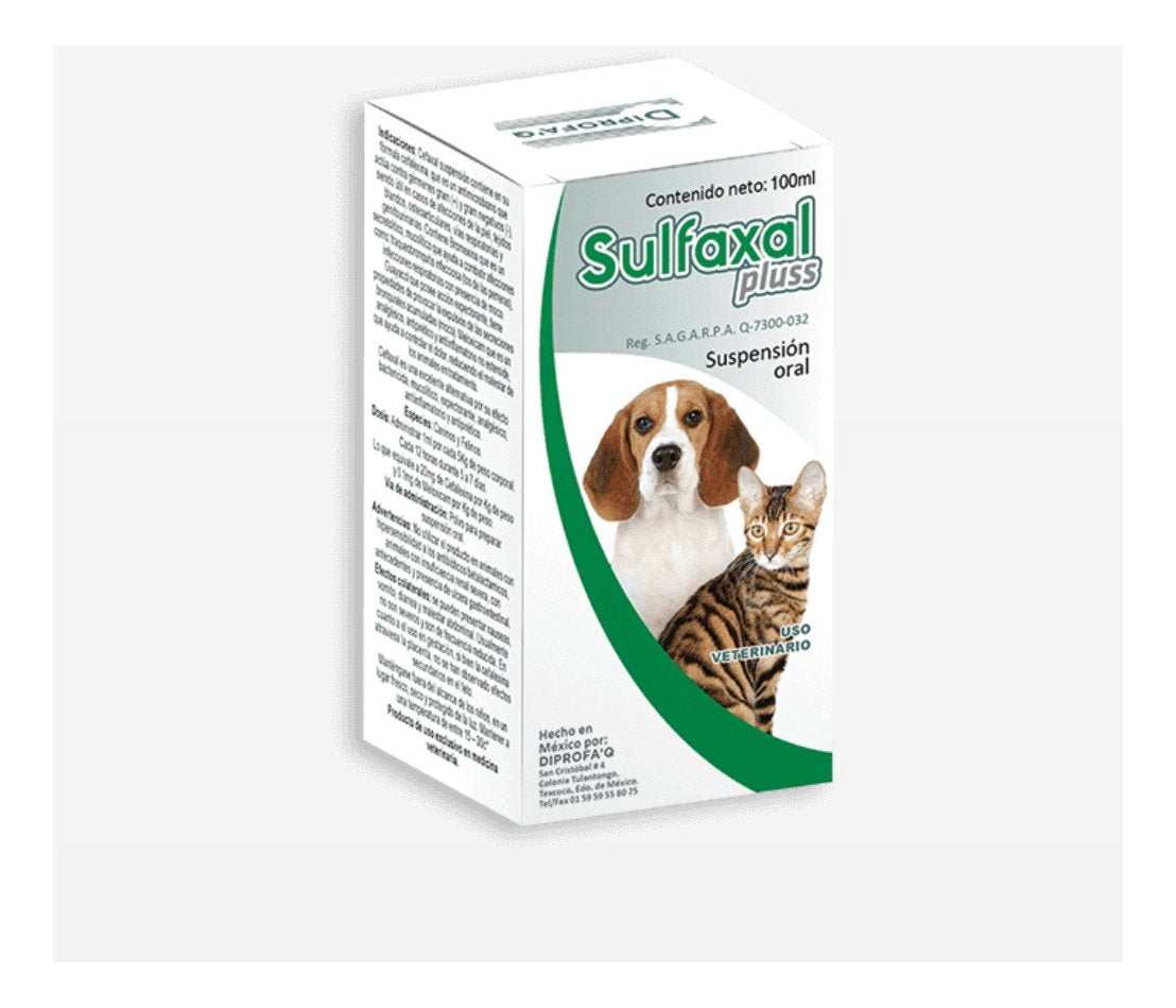 Sulfaxal plus suspension oral 100 ml