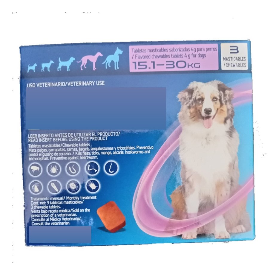 Masticable Spectra morado perros 15.1-30 kg, 3 tabletas