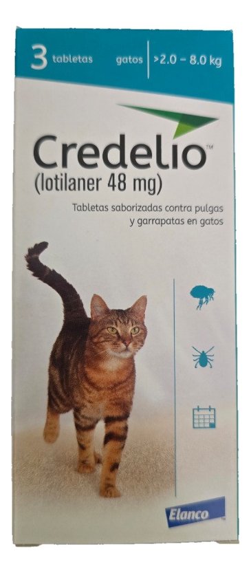 Credelio 2-8 kg gatos, 3 Tabletas
