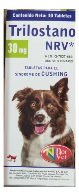 Trilostano NRV L 30mg, 30 tabs. Tipo Vetoryl