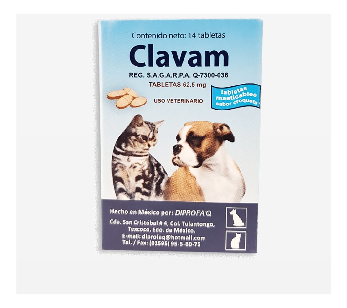 Clavam tabletas 62,5 mg