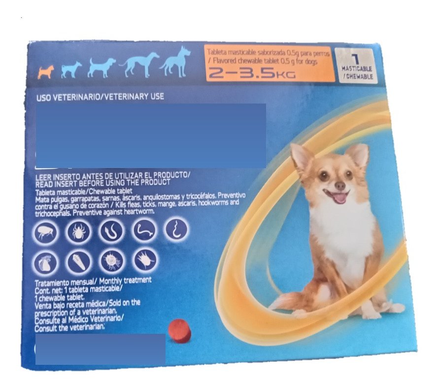 Masticable Spectra Naranja perros 2-3.5 kg, 1 tableta