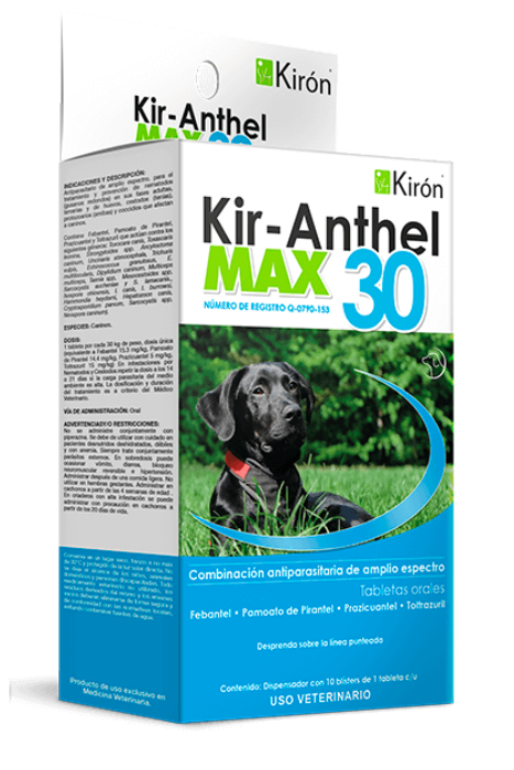 Kir-Anthel Max 30, 20 Tabletas