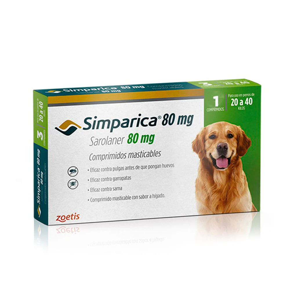 SIMPARICA 80 MG 20-40 KG / 1tbs