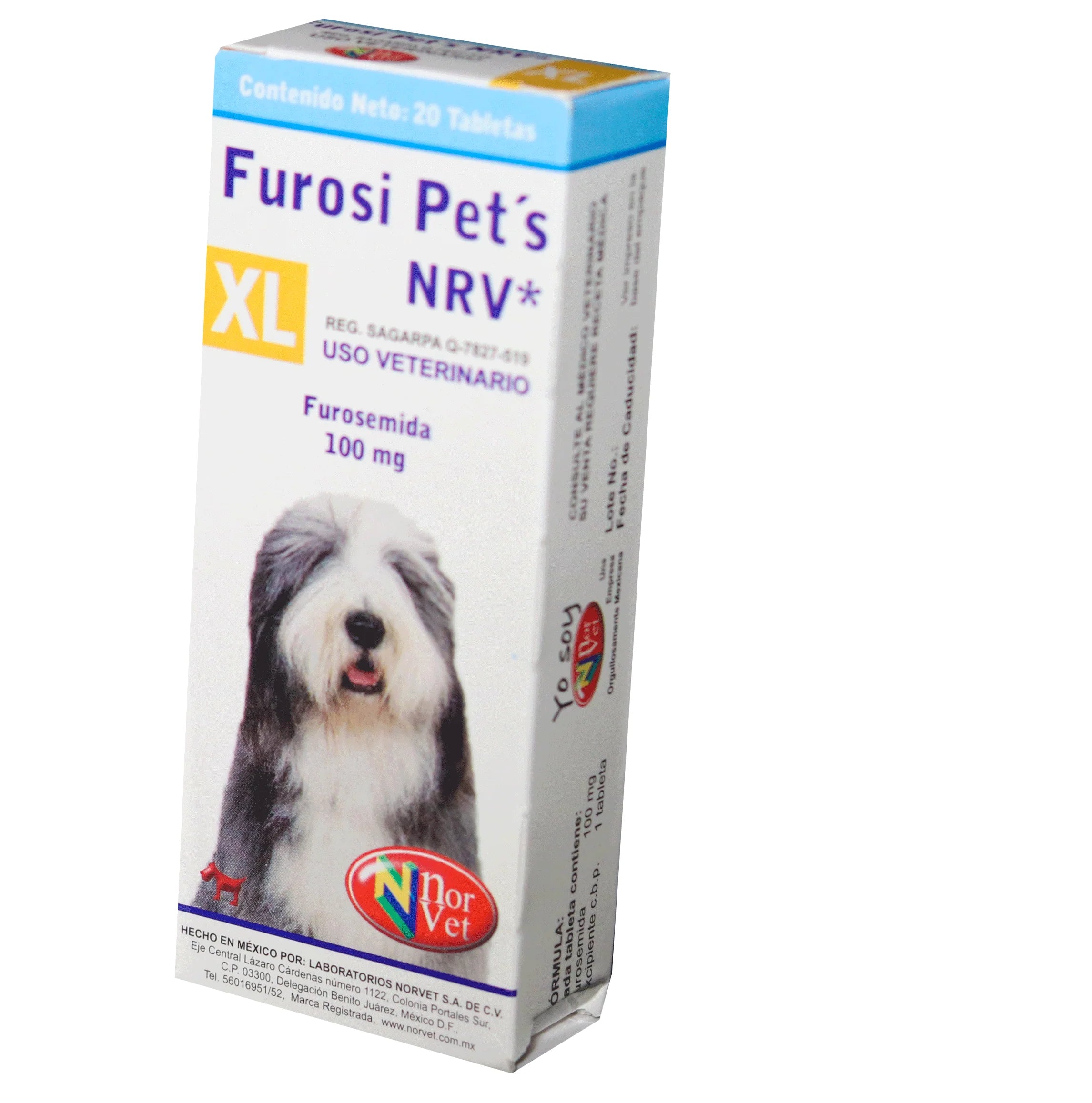 FUROSI PET'S NRV "XL" 100 MG